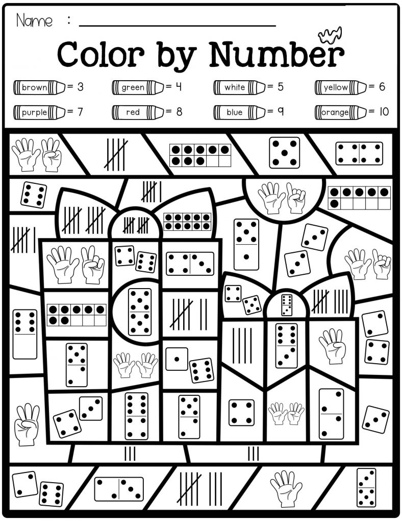Free Color By Number Math