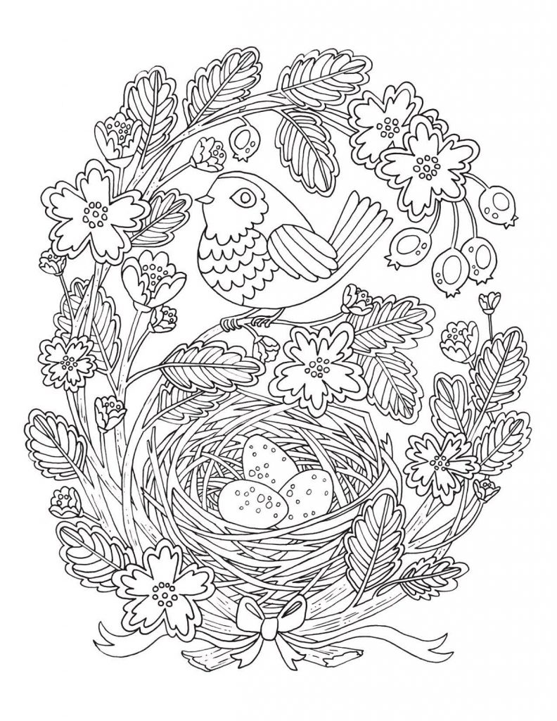 Free Coloring Pages For Adults Flowers