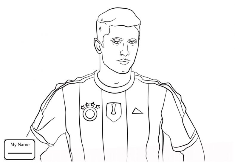 Free Messi Coloring Pages