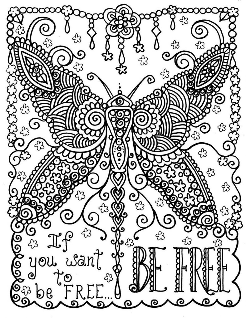Free Online Coloring Pages For Adults Quotes
