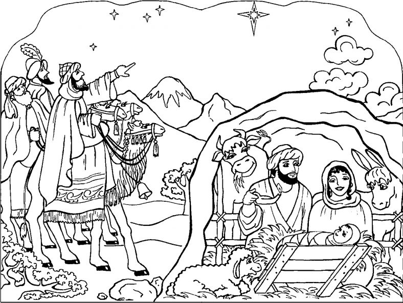 Free Printable Christmas Coloring Pages Nativity