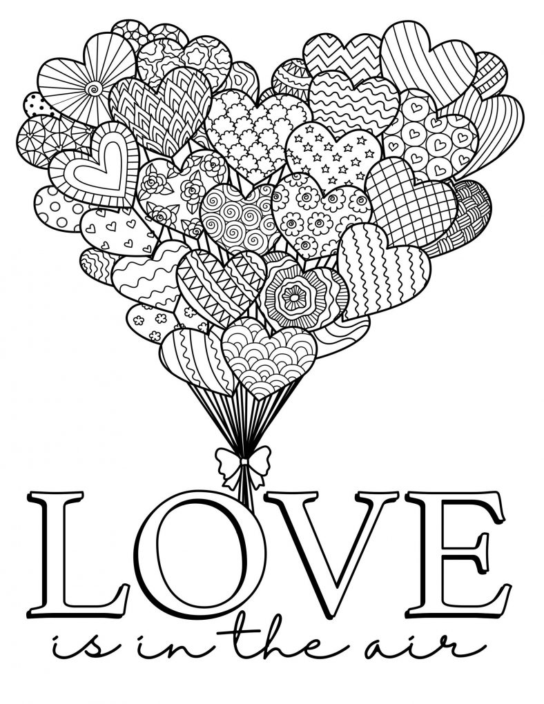 Free Printable Valentine Coloring Pages For Adults