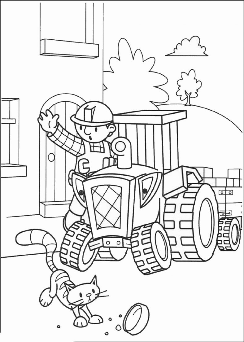 Fun Bob The Builder Coloring Pages