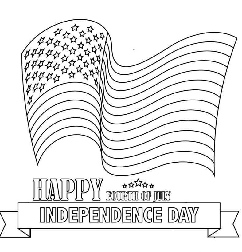 Happy Fourth Of July Coloring Pages