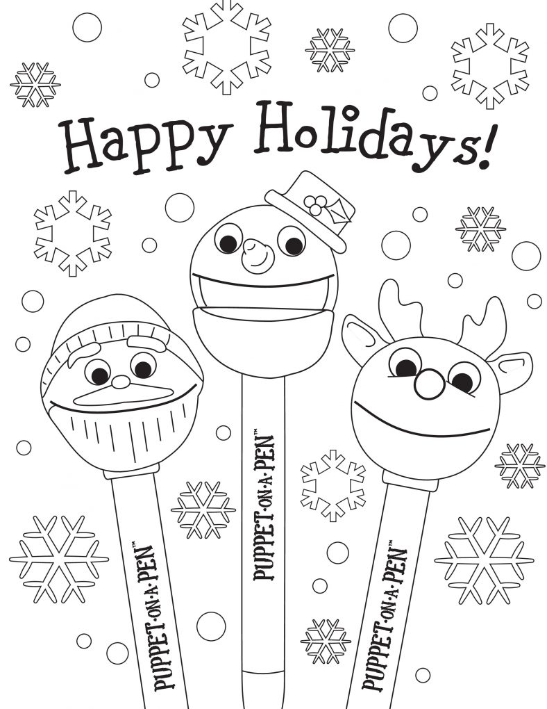 Happy Holiday Coloring Pages