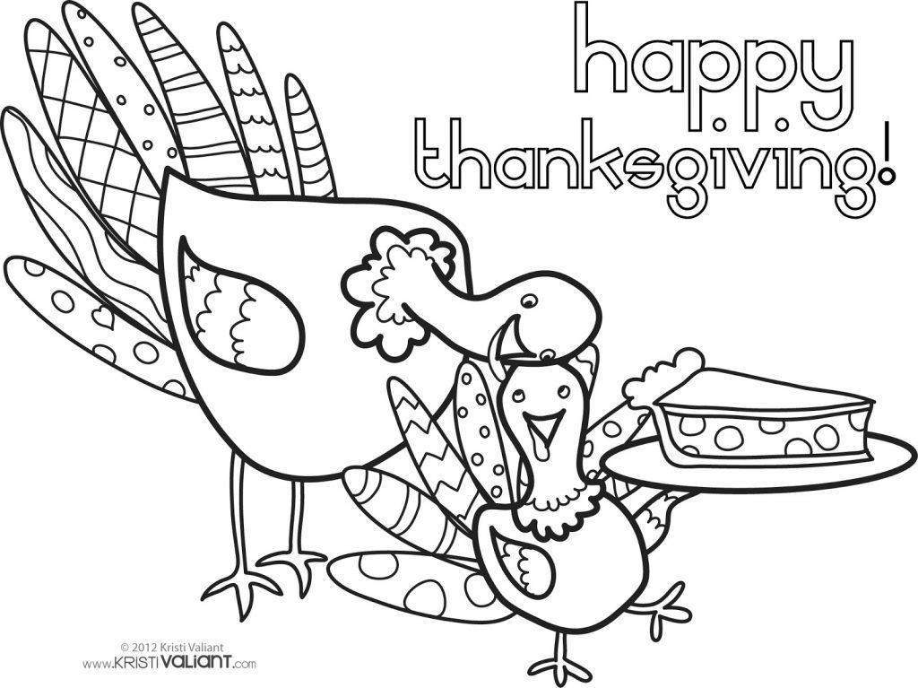 Happy Thanksgiving Coloring Pages Thankful