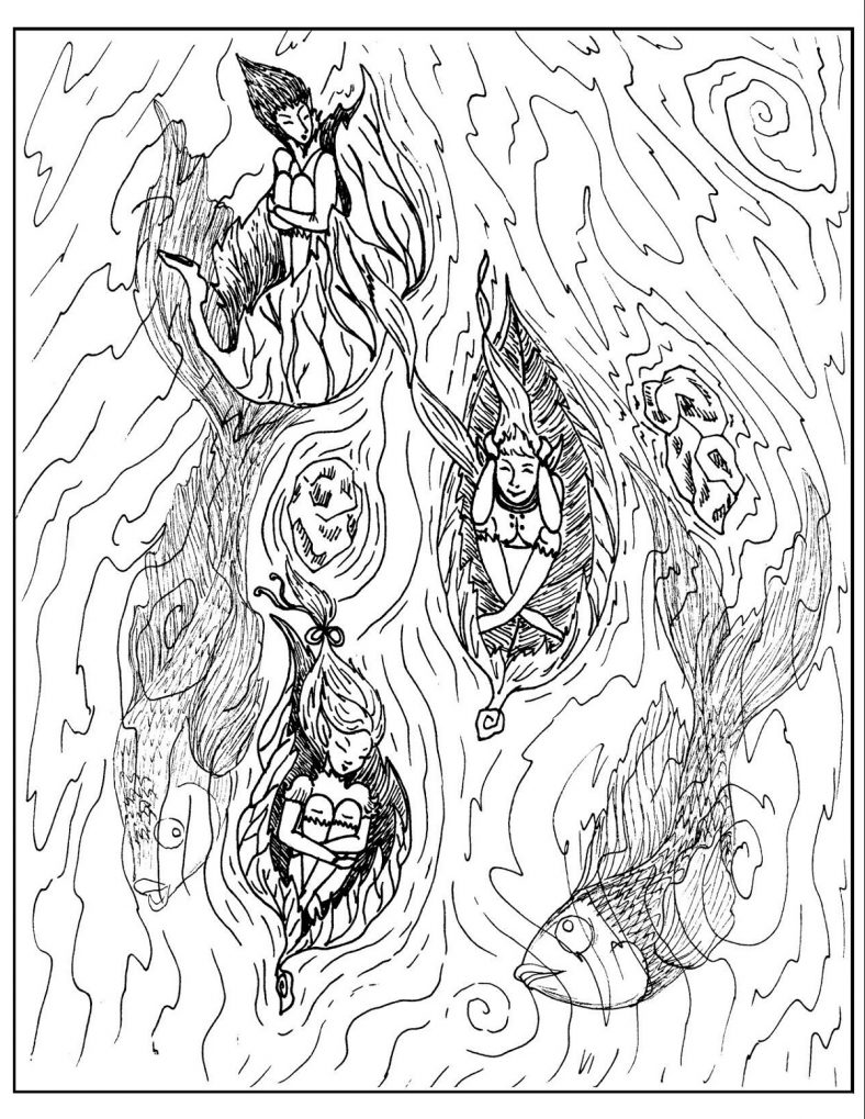 Hard Coloring Pages Fantasy