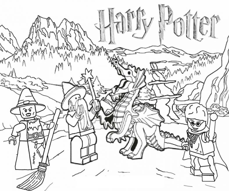 Harry Potter Coloring Pages Lego