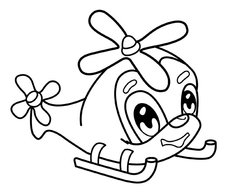 Helicopter Coloring Pages Preschool