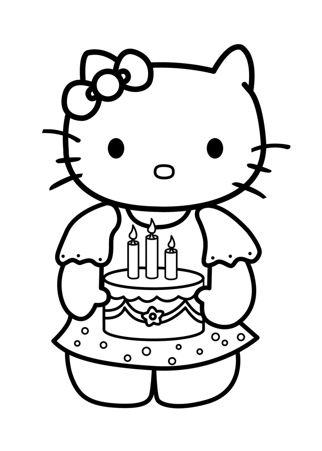 Kitty Cat Drawing Coloring Pages Coloring Pages