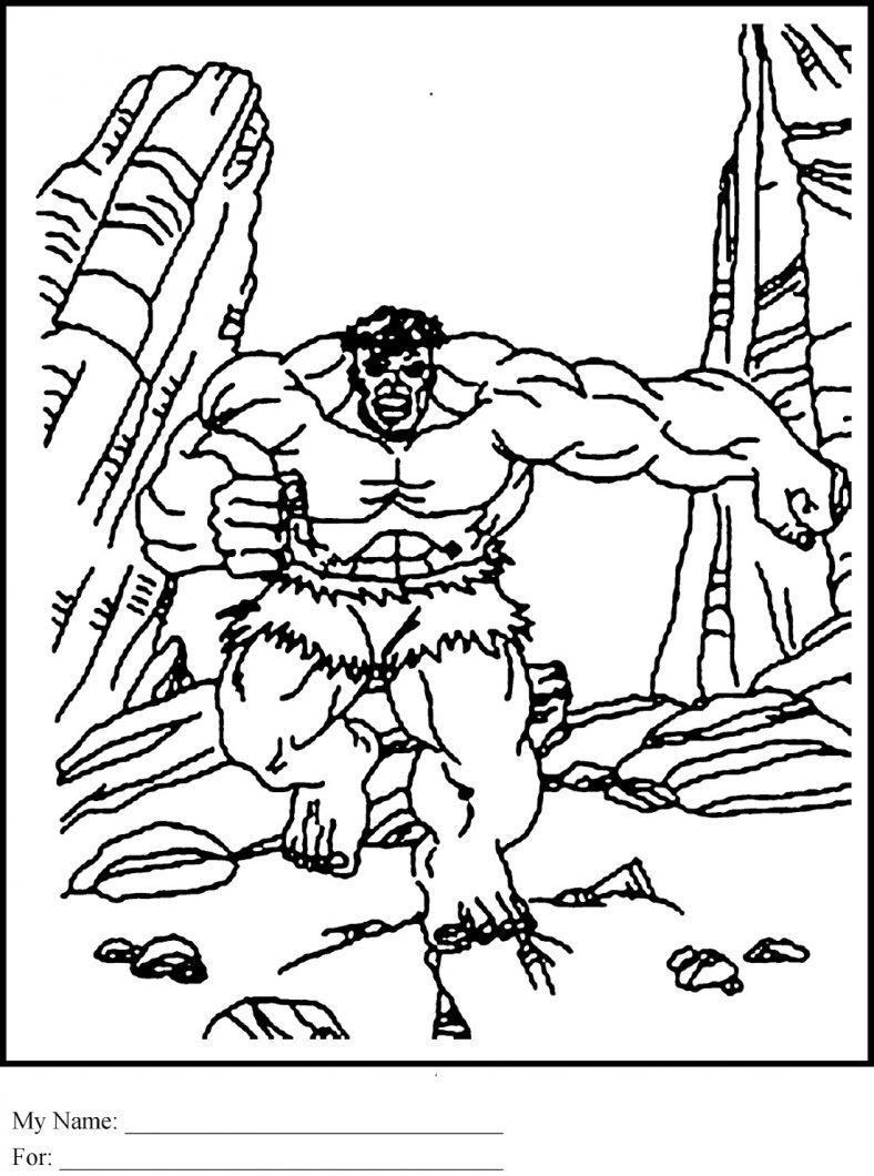 Hulk Coloring Pages Avengers