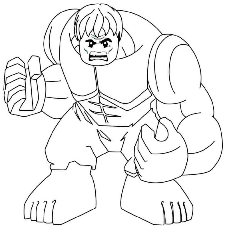 Hulk Coloring Pages Lego