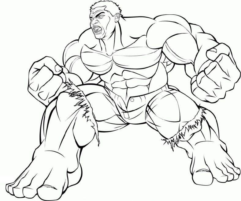 Hulk Coloring Pages Superhero