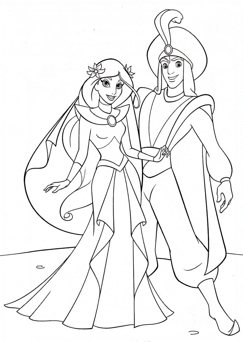 Jasmine Coloring Pages Wedding