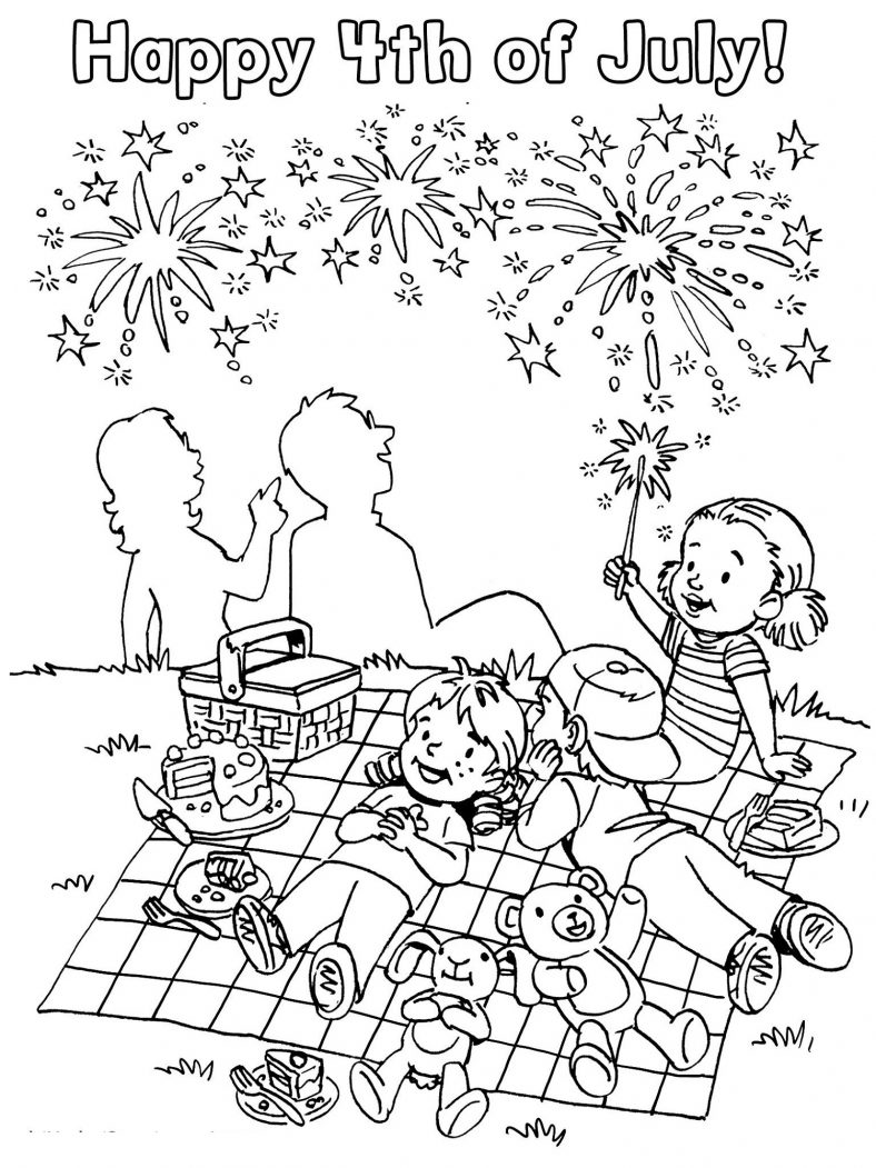 July Coloring Pages for Kids