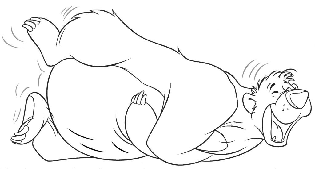Jungle Book Coloring Pages Bear