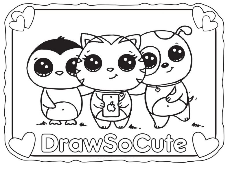 Kawaii Coloring Pages For Kids