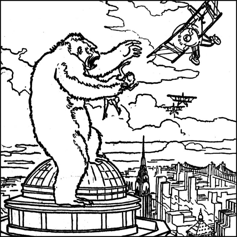 King Kong Coloring Pages Ape