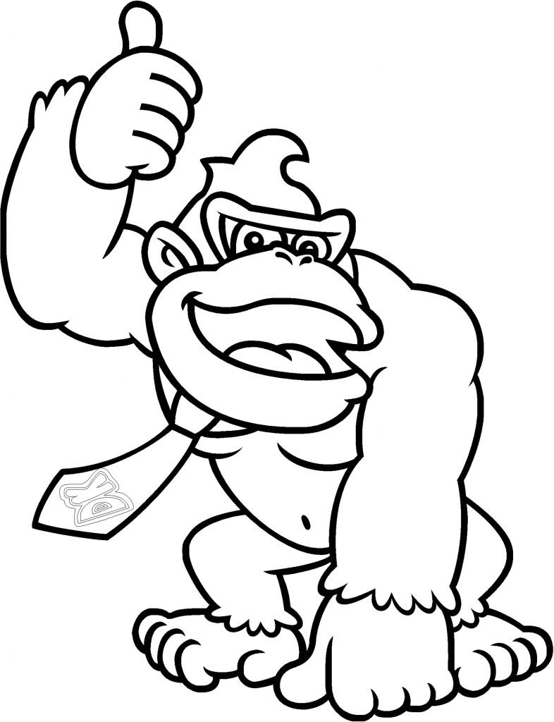 King Kong Coloring Pages Cartoon