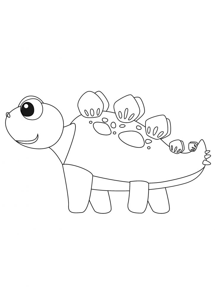 Little Baby Dinosaur Coloring Pages
