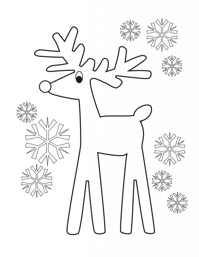 Little Reindeer Coloring Pages