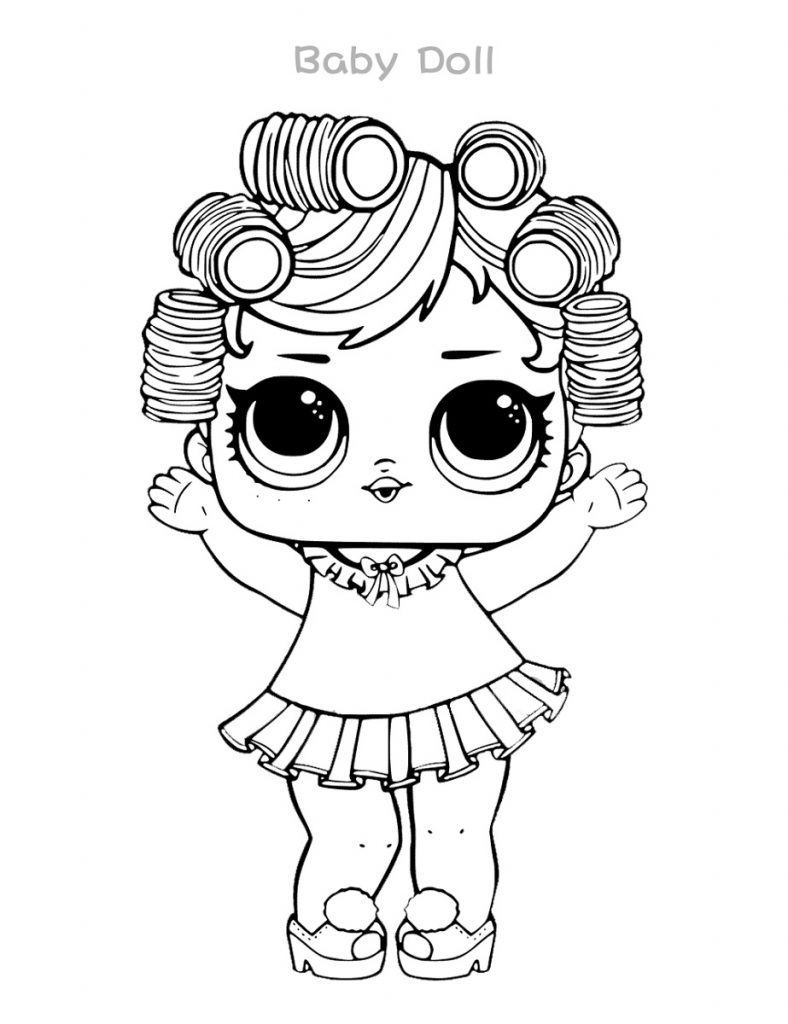 LOL Coloring Pages Baby Doll | 101 Coloring