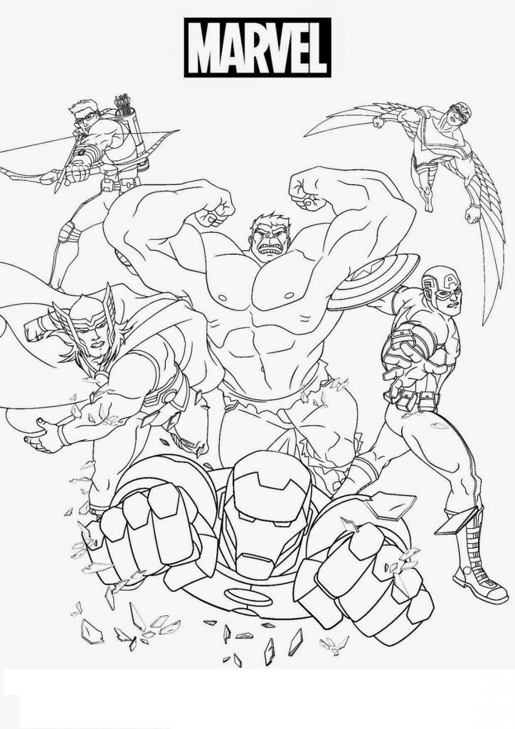 Marvel Coloring Pages Avengers