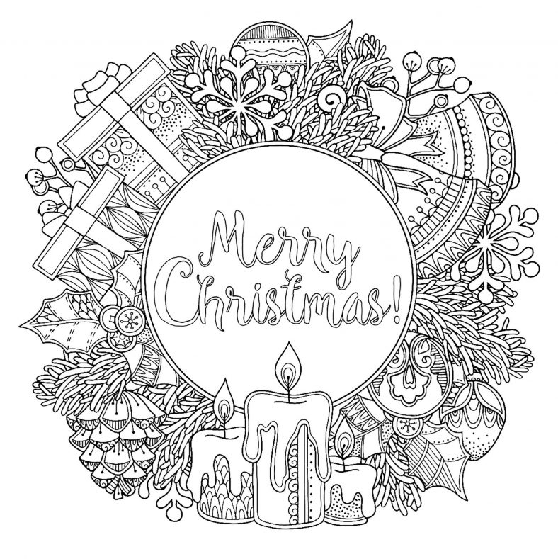 Merry Christmas Coloring Pictures