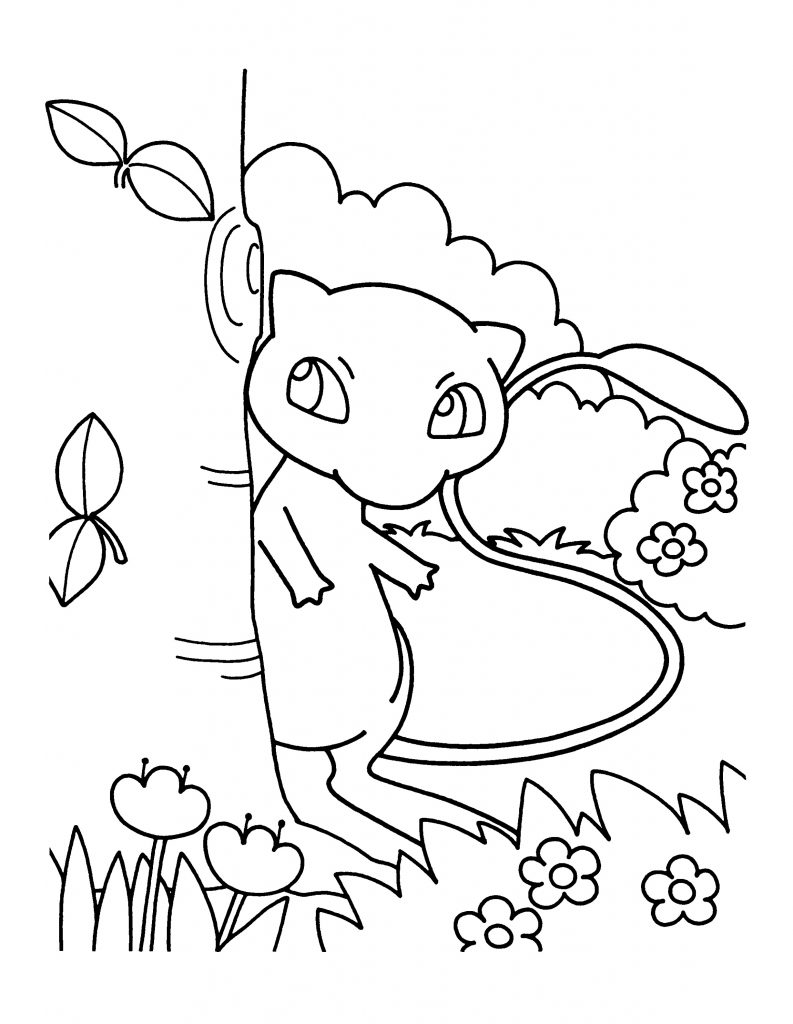 Mew Pokemon Go Coloring Pages