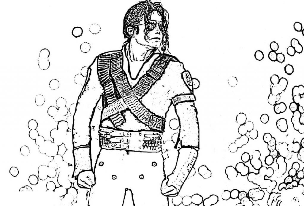 Michael Jackson Coloring Pages Free