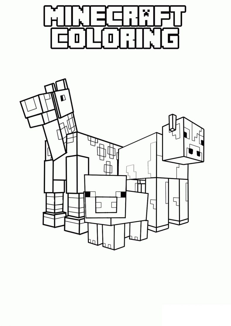 Minecraft Coloring Pages To Print