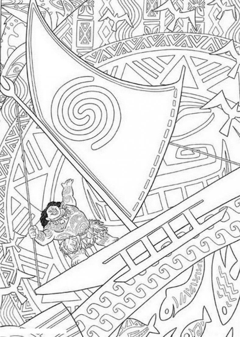 Moana Coloring Pages Online