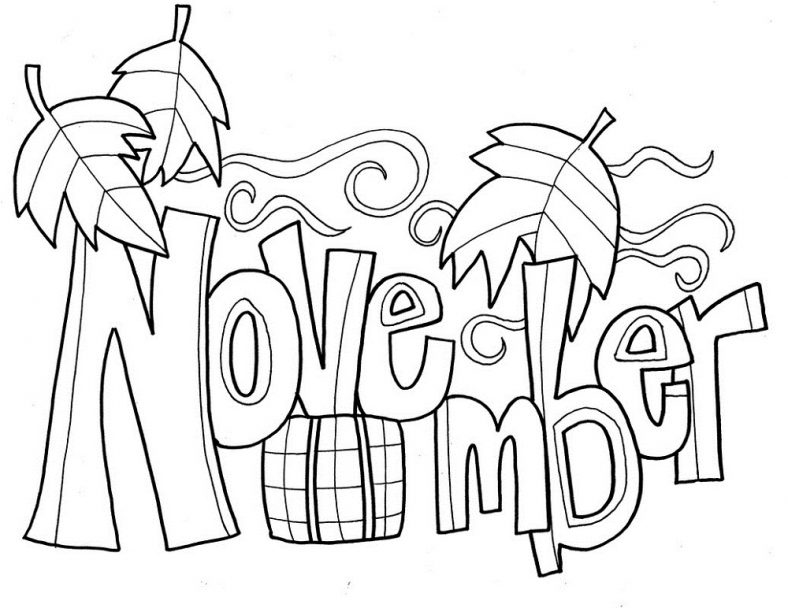 November Coloring Pages Printable
