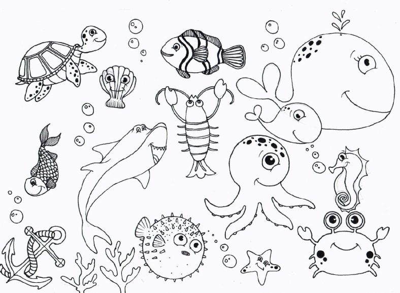 Ocean Fish Coloring Pages