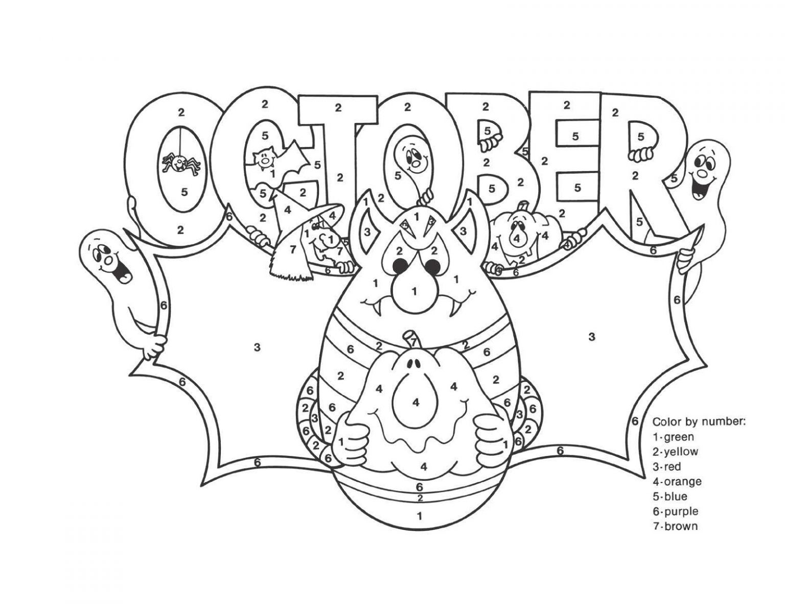 Autumn and Halloween October Coloring Pages 101 Coloring