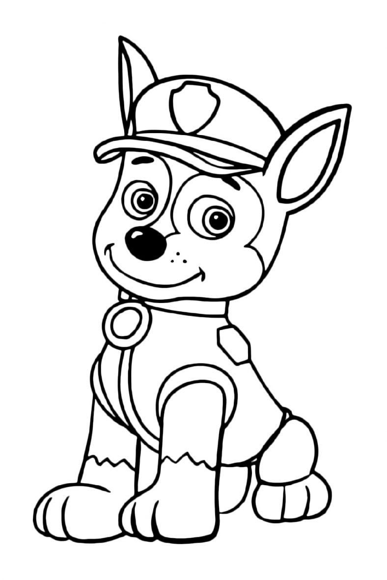Paw Patrol Coloring Chase