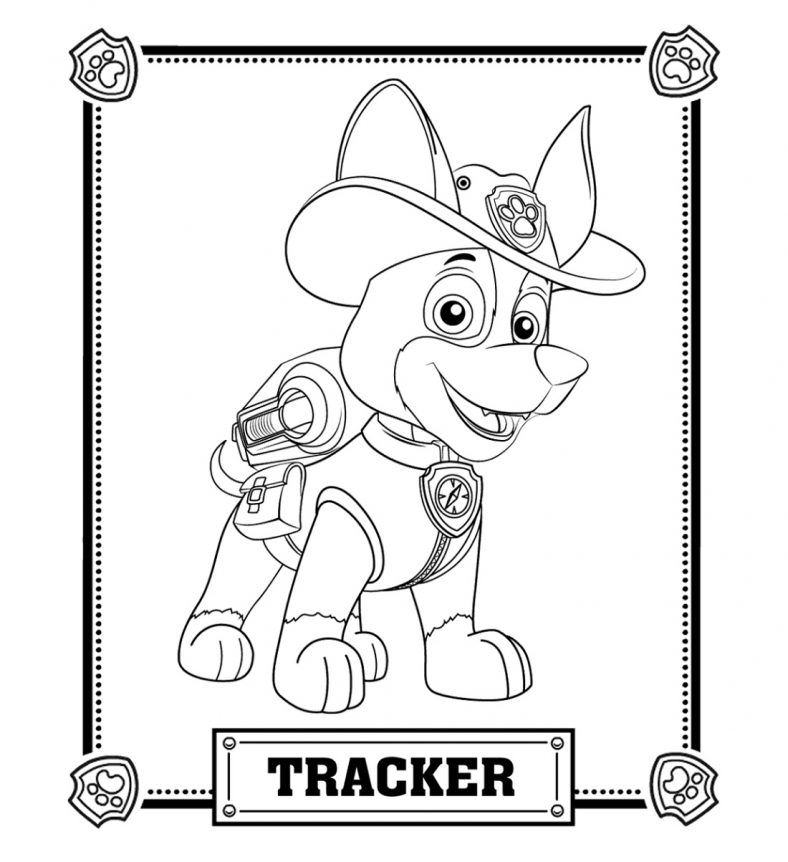 Paw Patrol Coloring Pages Tracker