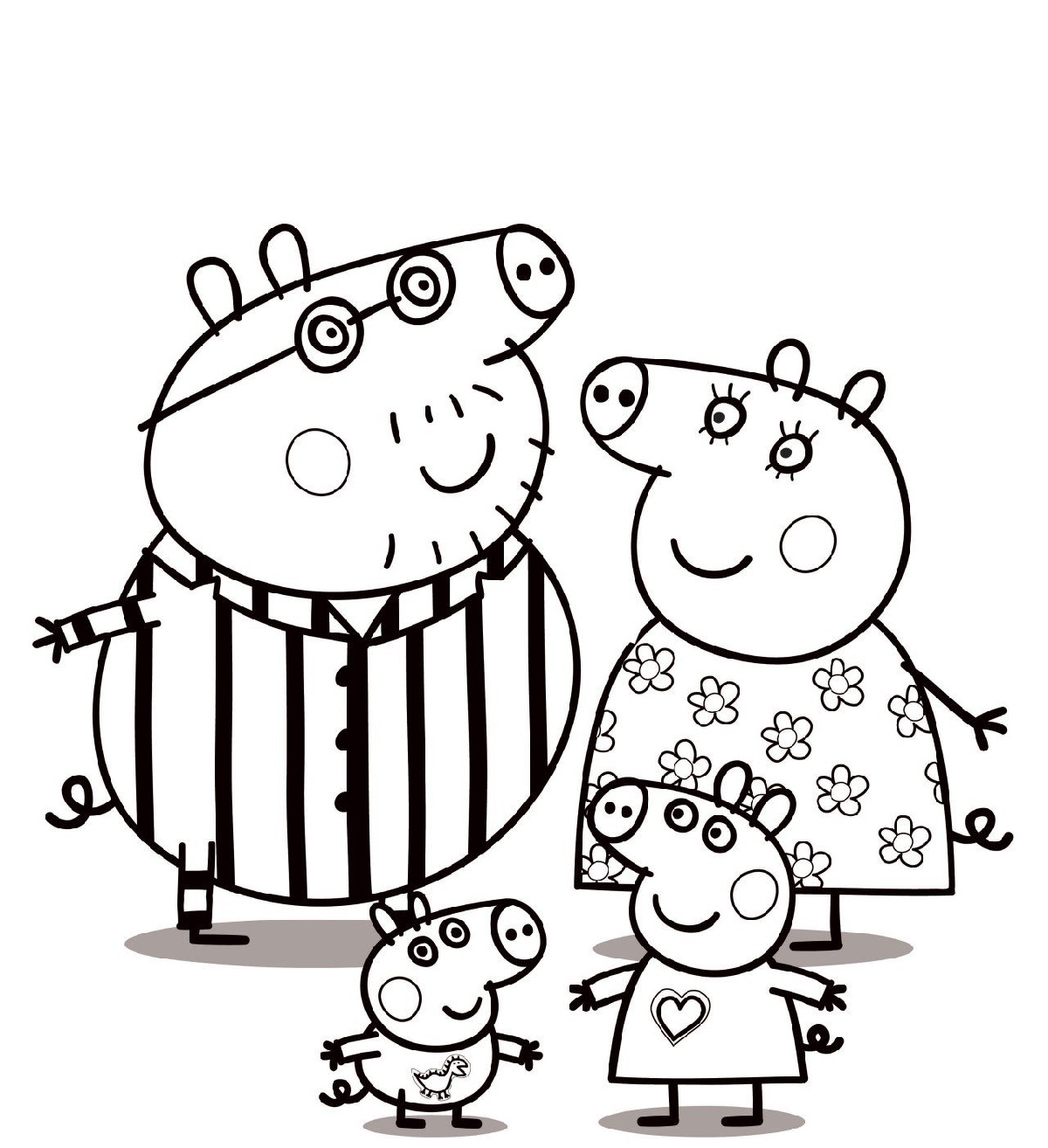 Peppa Pig Coloring Pages Printable and Free 101 Coloring