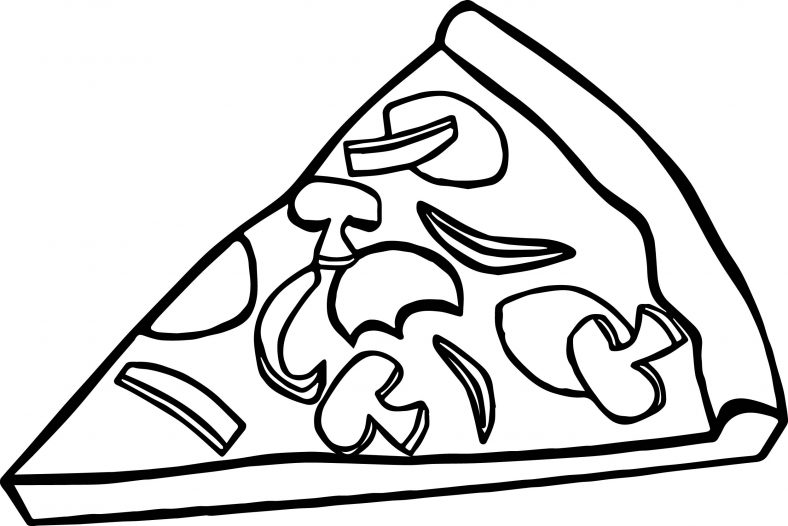 Pizza Coloring Pages Slices