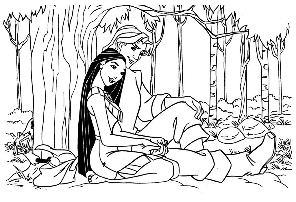 Pocahontas Coloring Pages And Prince
