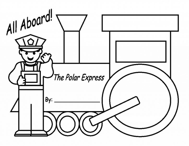 Polar Express Coloring Pages For Kids