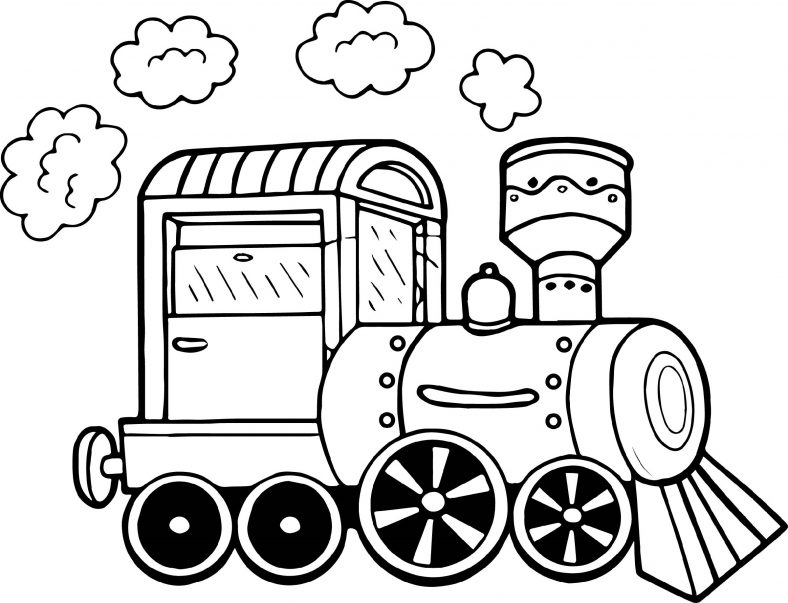 Polar Express Coloring Pages Steam Engine