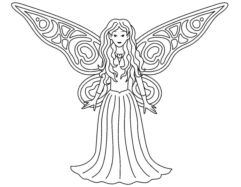 Princess Fairy Coloring Pages