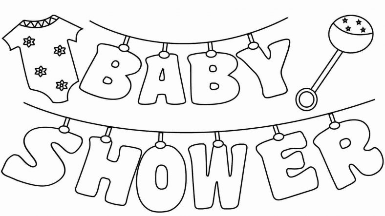 Printable Baby Shower Coloring Pages