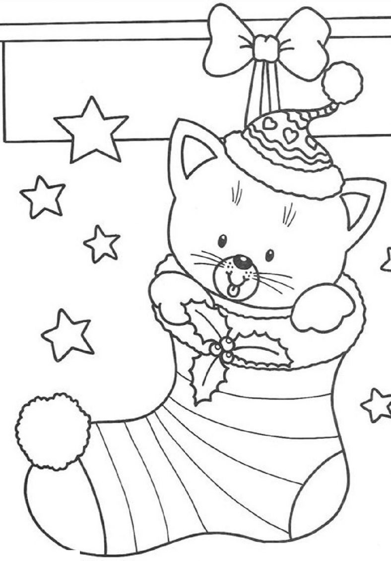 Printable Christmas Coloring Pages Cute