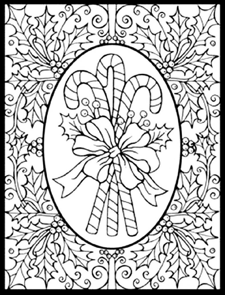 Printable Christmas Coloring Pages Detailed