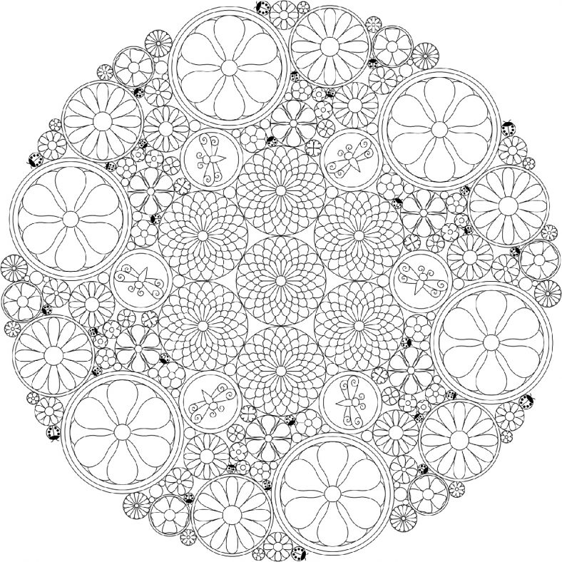 Printable Coloring Pages Circle