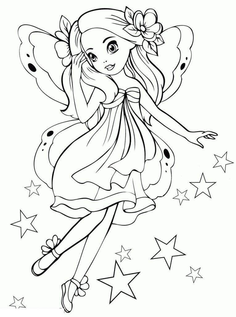 Printable Coloring Pages For Girls Fairy