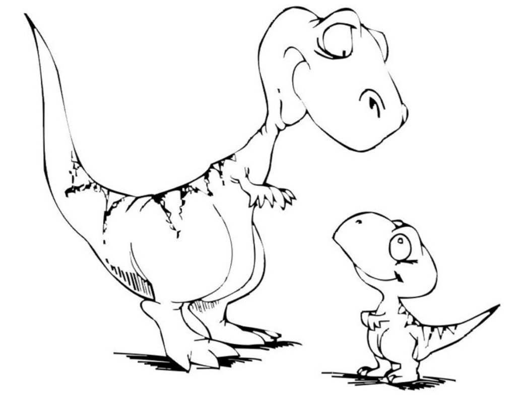 Printable Dinosaur Coloring Pages Cartoon