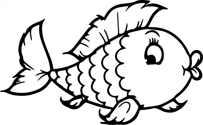 Printable Fish Coloring Pages Drawing